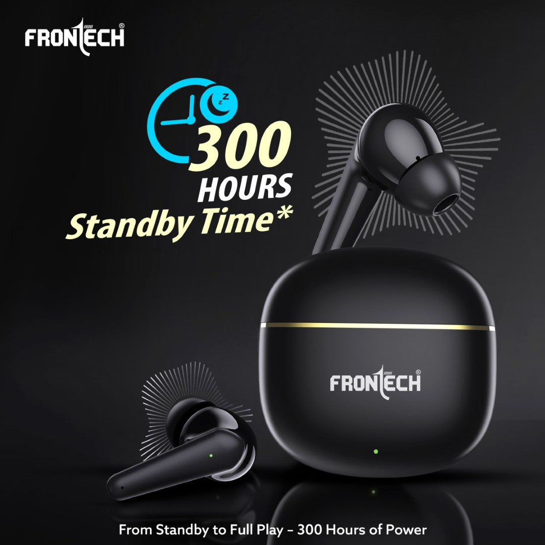 Frontech Wireless Earphone | Deep Bass, 35 Hrs Playtime, Bluetooth 5.3, Touch Control (EF-0063) Frontech Wireless Earphone | Deep Bass, 35 Hrs Playtime, Bluetooth 5.3, Touch Control (EF-0063)